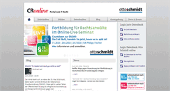 Desktop Screenshot of cr-online.de